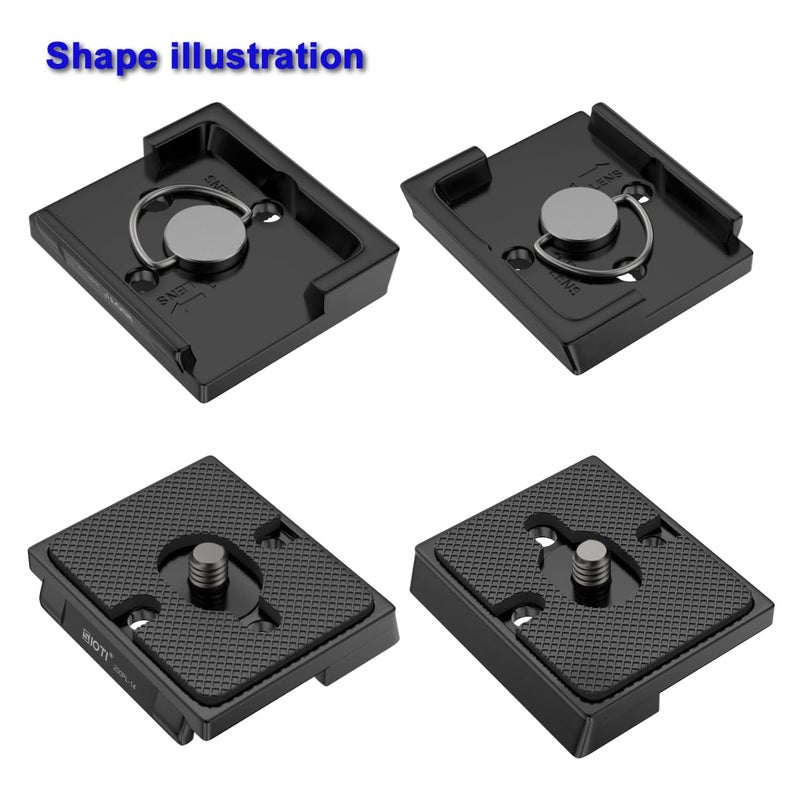 SIOTI 200PL-14 Quick Release Plate to RC/RC2/XPRO, 200PL-14 QR, Compatible for Manfr0tt0 Tripods Head with RC/RC2/XPRO Rapid Connect System - Image 5